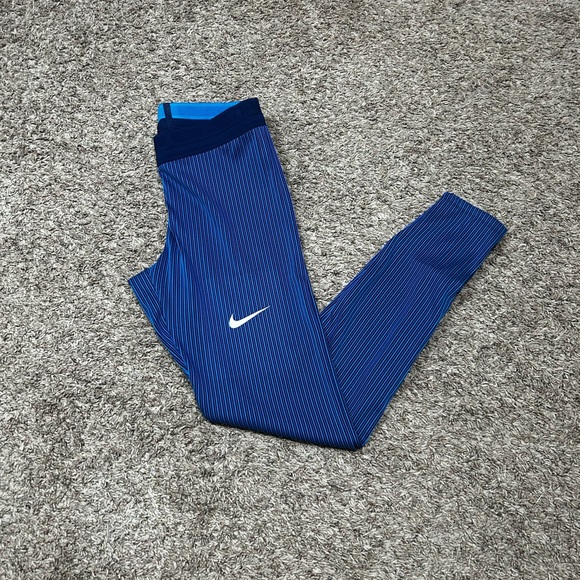 Nike Pro Elite Olympic Racing Tights Running Pants • AO8496-000 Blue • Sz L